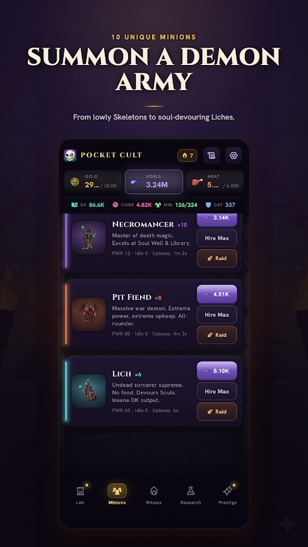 Pocket Cult screen
